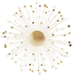 Gold Metal Wall Art D 90 cm