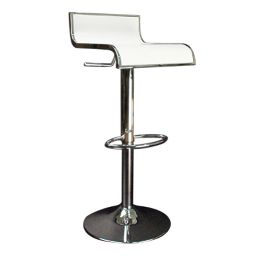 Tabouret de bar / cuisine blanc WAVES (lot de 2)