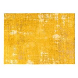Mustard Yellow Rug with Jacquard Motifs 200x290
