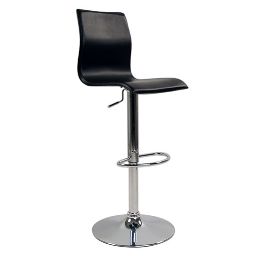 Tabouret de bar / cuisine noir moderne SURF ALTO (Lot de 2)