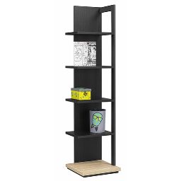 Bookcase panel 5 shelves URBAN