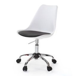Chaise design pivotante blanche NEW STEEVY