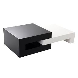 Luna Extensible Lacquered Design Coffee Table