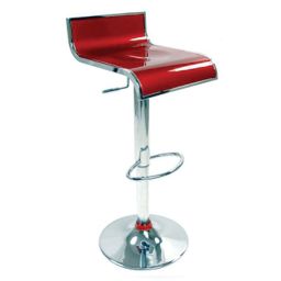 Tabouret de bar / cuisine bordeaux WAVES (lot de 2)
