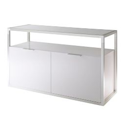 meuble bahut CONTOURS blanc
