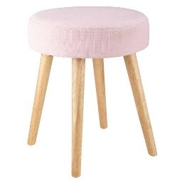 PIN'UP - pink fabric stool