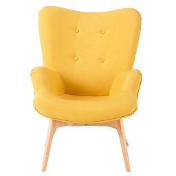 Fauteuil vintage jaune Iceberg