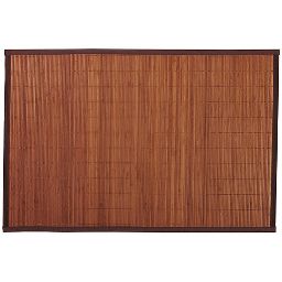 Tapis Okaïdo bambou petites lattes foncées 70x120cm