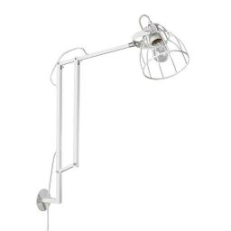 Industrial-Style White Metal Wall Lamp