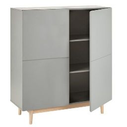 Grey 2-Door Cabinet Artic