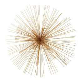 Gold Wire Sun Wall Art D 104 cm