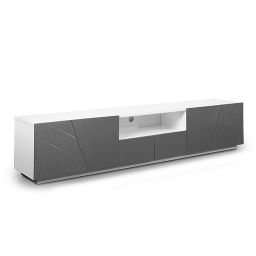 Gabinete de TV de diseño gris de Alessia
