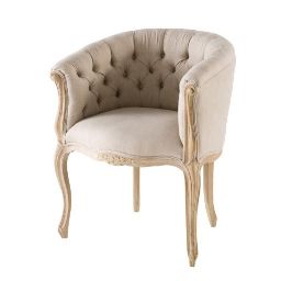 ZOLA - Linen Tufted Armchair