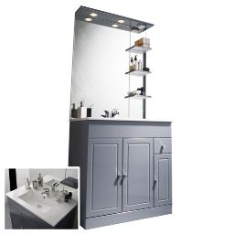 Bloc Atrato gris 80 cm