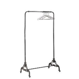 Black Metal Hanging Rack with 6 Hangers