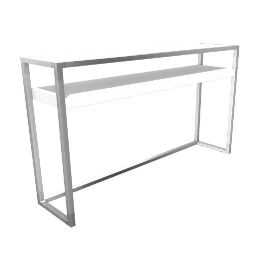 meuble console 150 CONTOURS blanc