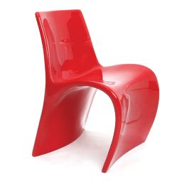 Chaise design rouge OWIE