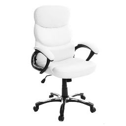 Fauteuil de bureau design blanc Gallien