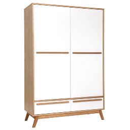 Penderie deux portes design scandinave HELIA