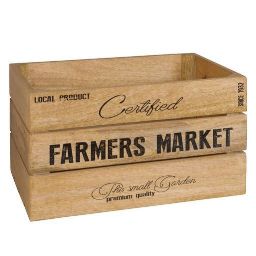 Printed Mango Wood Crate