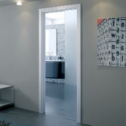 Unique 100 Porte Tout Verre translucide