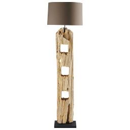 ALPAGES wood floor lamp, H 170 cm