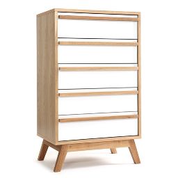 Chiffonnier/Semainier 5 tiroirs design scandinave HELIA