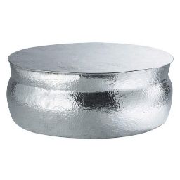 NOMADE - Hammered Aluminium Coffee Table