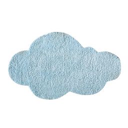 Tapis enfant bleu 60 x 100 cm NUAGE