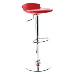Lot de 2 tabourets de bar design rouge NOVA