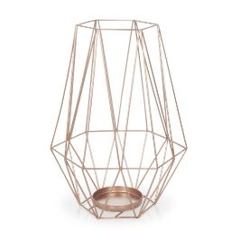 MALMO COPPER metal lantern in copper finish H 27cm