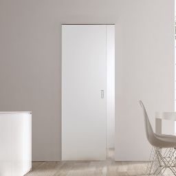 Porte coulissante en verre translucide sans habillage SYNTESIS® LINE (LP 83 x HP 204 cm)