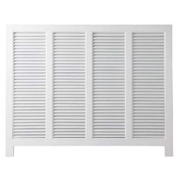 BARBADE - Wooden headboard in white W 140cm