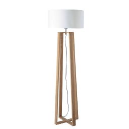 ICEBERG wood and cotton floor lamp H 160cm