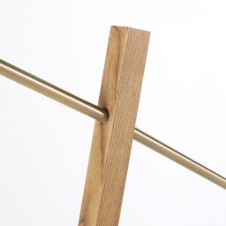 Ash and Glass Floor Lamp H 155 cm