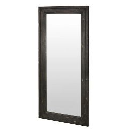 Black Pine Mirror with Mouldings 80 x 175 cm