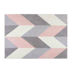 LUMMUS - Tapis en tissu motifs géométriques 140x200cm