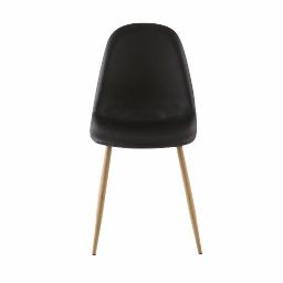 CLYDE - Chaise scandinave noire