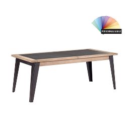 Table repas 4 pieds allonge portefeuille de 90 cm ATELIER