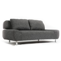 Canapé convertible design gris TULSA