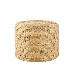 Woven Seagrass Pouffe