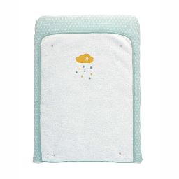 GASTON blue cotton baby's changing mat 52 x 70 cm