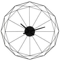 Black Metal Clock