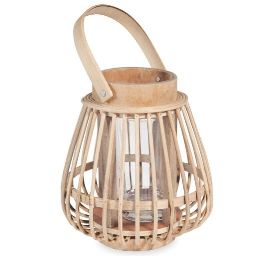COMODORO bamboo candle holder H 16 cm