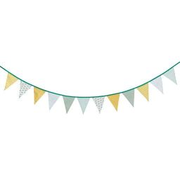 GASTON Printed Cotton Flag Garland L. 200 cm