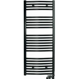 Sèche serviettes eau chaude Nero Rondo 510 W. L.50 x H.116 cm
