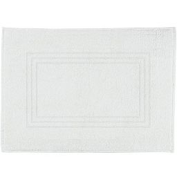 Tapis Basic en coton éponge blanc 50x70cm