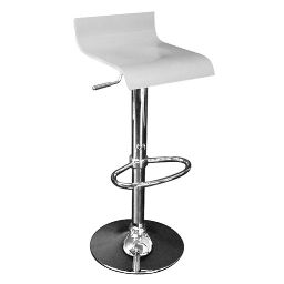 Tabouret de bar / cuisine en bois blanc SURF