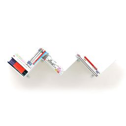 Etagère zig zag blanc