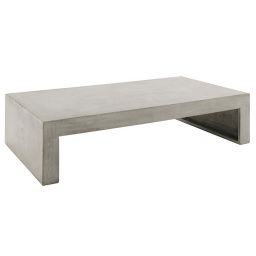 BETON:TABLE BASSE 130 GRIS